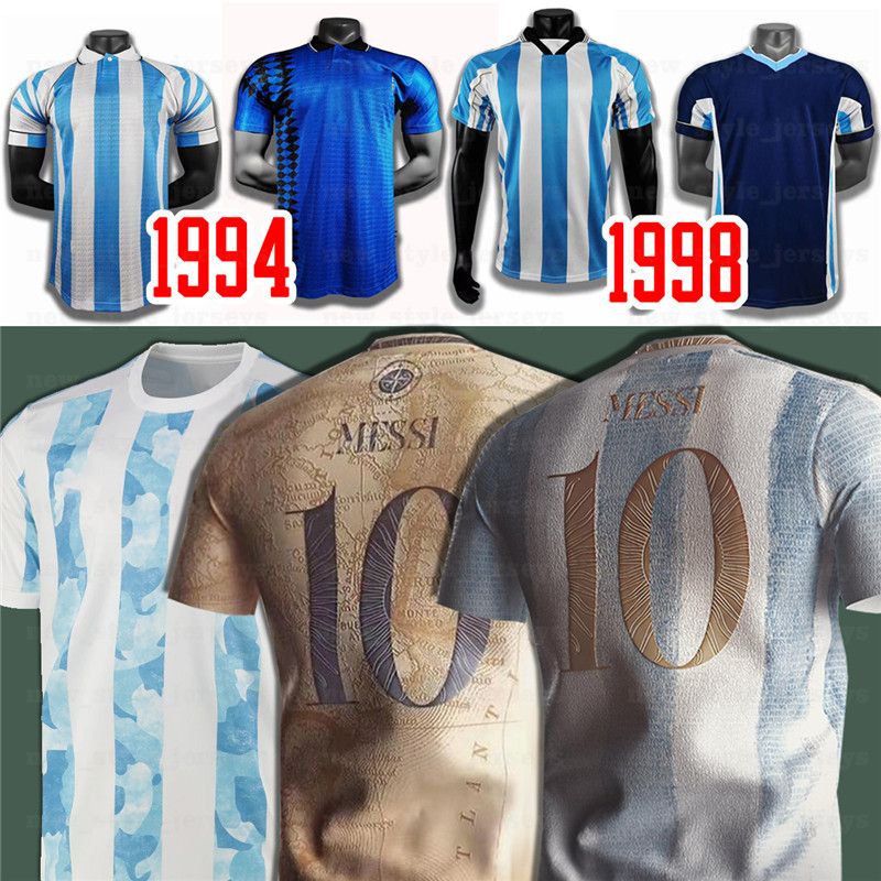 Аргентина Месси Дюбала Lautaro Kun Aguero Retro 1978 1986 1986 Maradona Soccer Jersey Home Aweld Maillot De Foot Футбольная рубашка