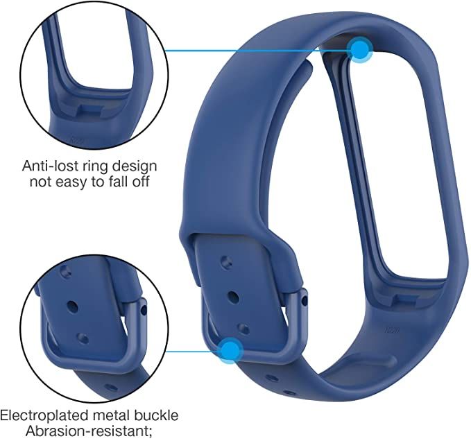 Compra Compatible Con Samsung Galaxy Fit 2 Mujeres Classic Mens Classy  Impermeable Sports Silicone Watch Band Para Relojes Inteligentes Suda A  Prueba De Agua Y Resistente Al Agua Barato | Entrega Rápida