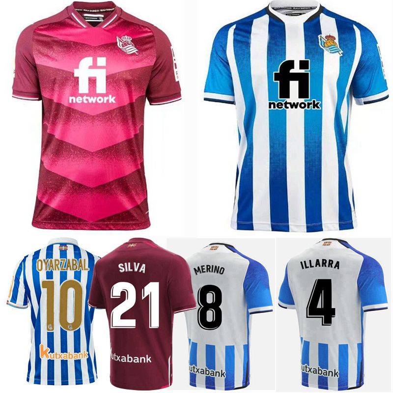 2021-2022 Real Sociedad Home Football Soccer T-Shirt Maillot