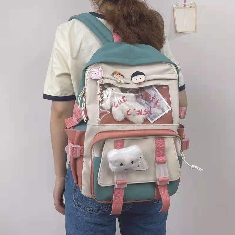 Backpack 2021 School Womens 90s Pink Vintage Aesthetic Bag Kawaii Goth Punk High Capacity Laptop Y2k Bags Under 50 From Fuutao Dhgate Com