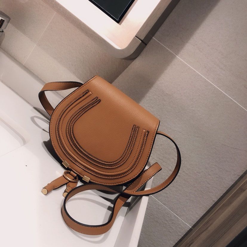 chloe marcie mini leather crossbody bolsa