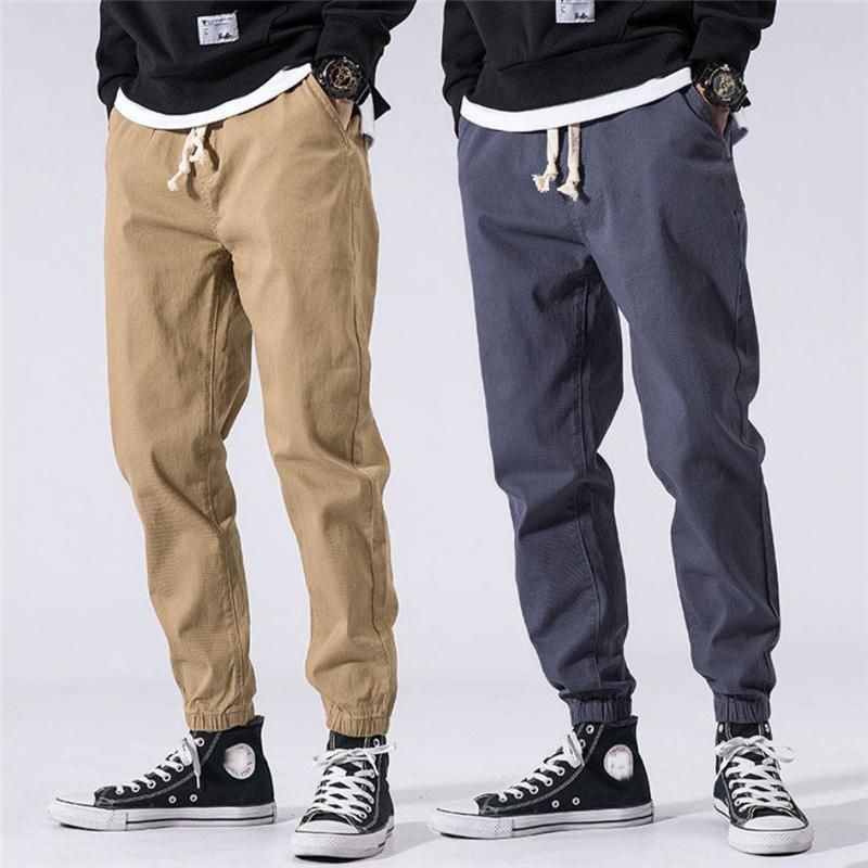 Compra Pantalones Para Hombres Moda Carga De La Primavera Hombre De Verano  Hombre Suelto Harem Al Aire Libre Elástico Cintura Pantalones Jóvenes  Tamaño Largo De Largo 2022 Barato | Entrega Rápida Y