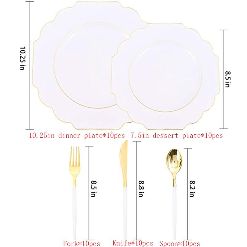 Białe 50pcs