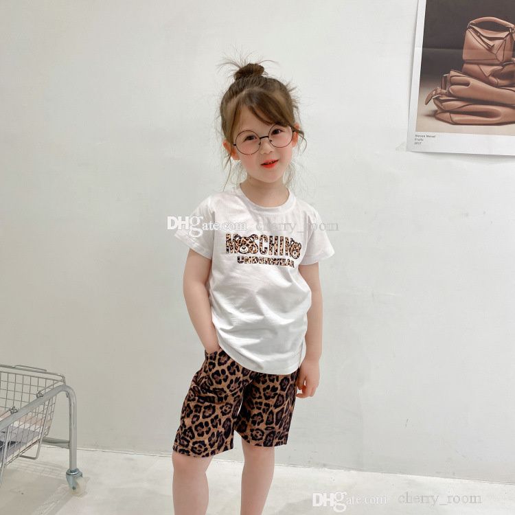 S1999-White + Leopard Shorts Sets