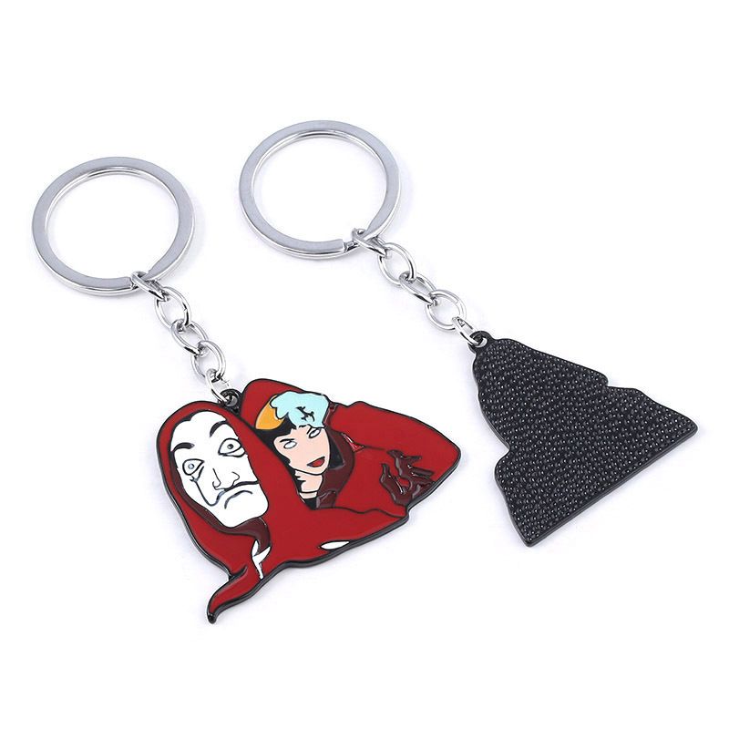 Details about   TV Series La casa de papel House of Paper Money Heist Alloy Key Chains Keychain 