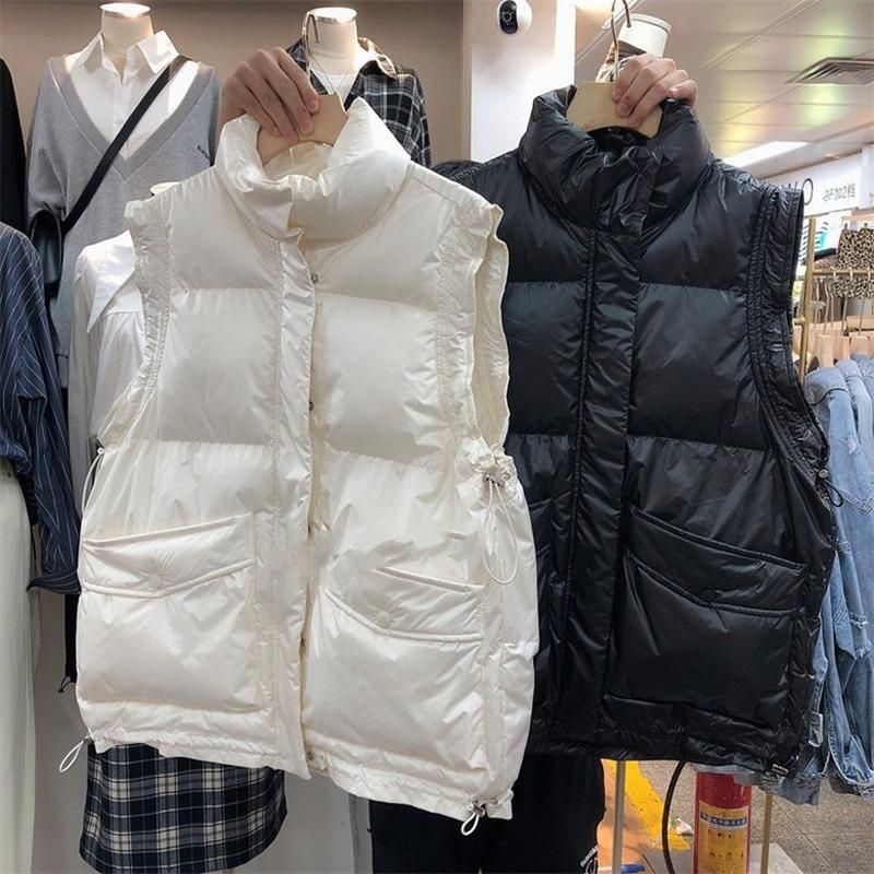 Compra Chalecos De Mujer 2022 Otoño Invierno Mujeres Sin Mangas Chaleco  Algodón Abrigos Acolchados Plus Soporte Soporte Collar Negro Lady Ropa  Gilet Femme Y972 Barato | Entrega Rápida Y Calidad | Es.Dhgate