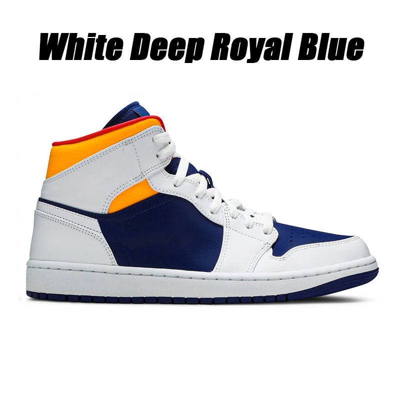 White Deep Royal Blue