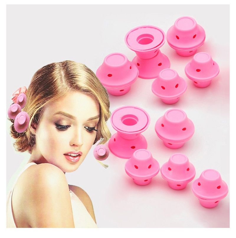 30pcs Silicone Hair Curlers, Magic Hair Rollers Set, No Clip Hair Style  Rollers, Soft Magic DIY Curling Hairstyle Tools, Hair Accessories (Pink) |  Silicone No Heat Hair Curlers,no Heat Hair Curlers Magic