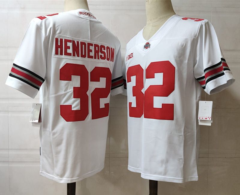 32 Treyon Henderson White Jersey