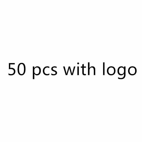 50pcs with logo