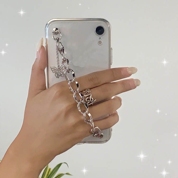 Venda Por Atacado De BRAND Lady Steel Borboleta Pulseira Pulseira Capas  Celular Clear Back Cadeia De Luxo Cadeia Moblie Capa Para IPhone 8PLUS XR X  MAX 11 12 Pro A $10,41 | DHgate.Com