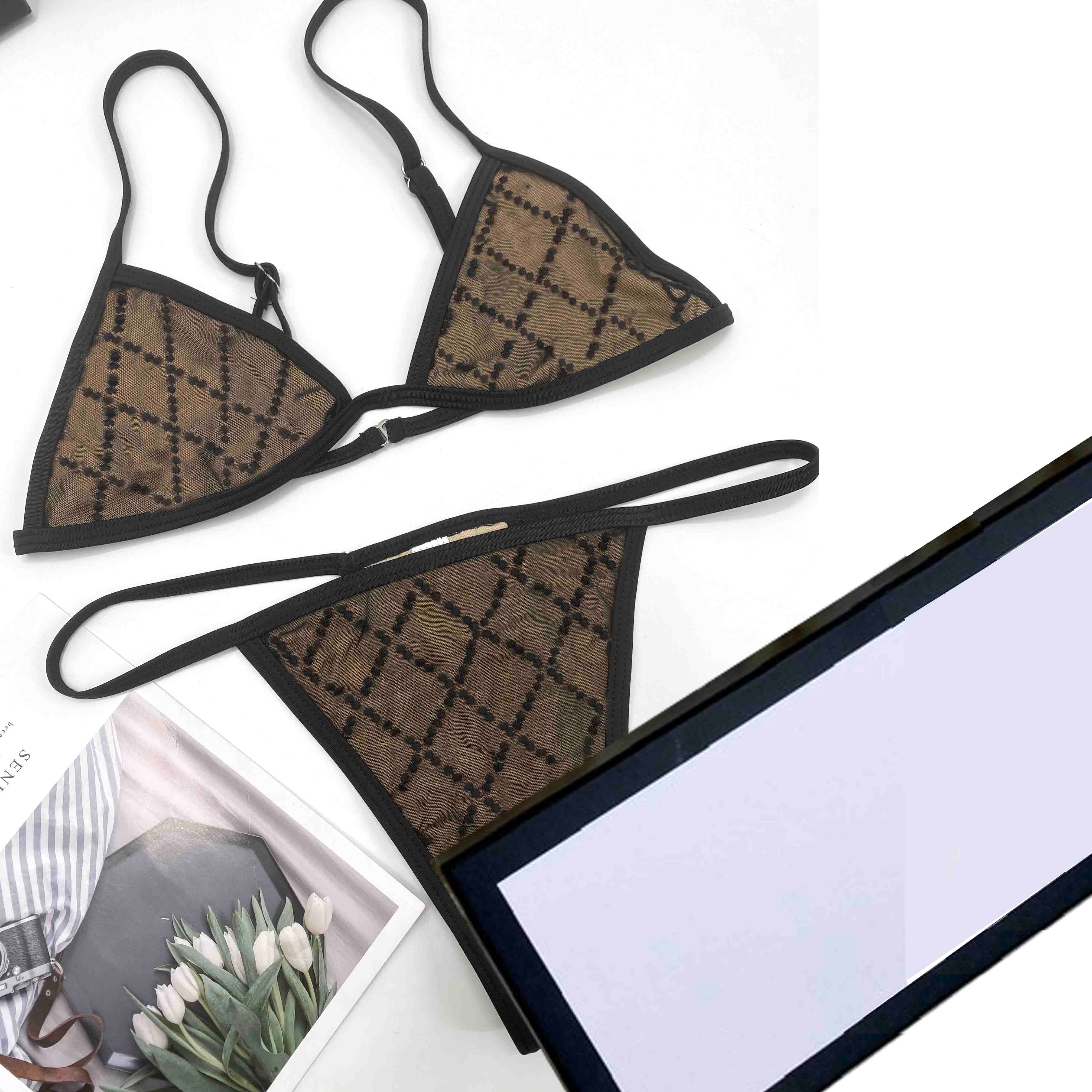 nueva moda para mujer traje de baño dividido bikini sexy traje de tres  piezas NHLKX580753