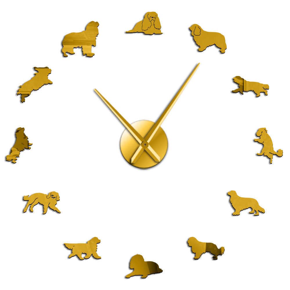 Złoty zegar ścienny-27 cal