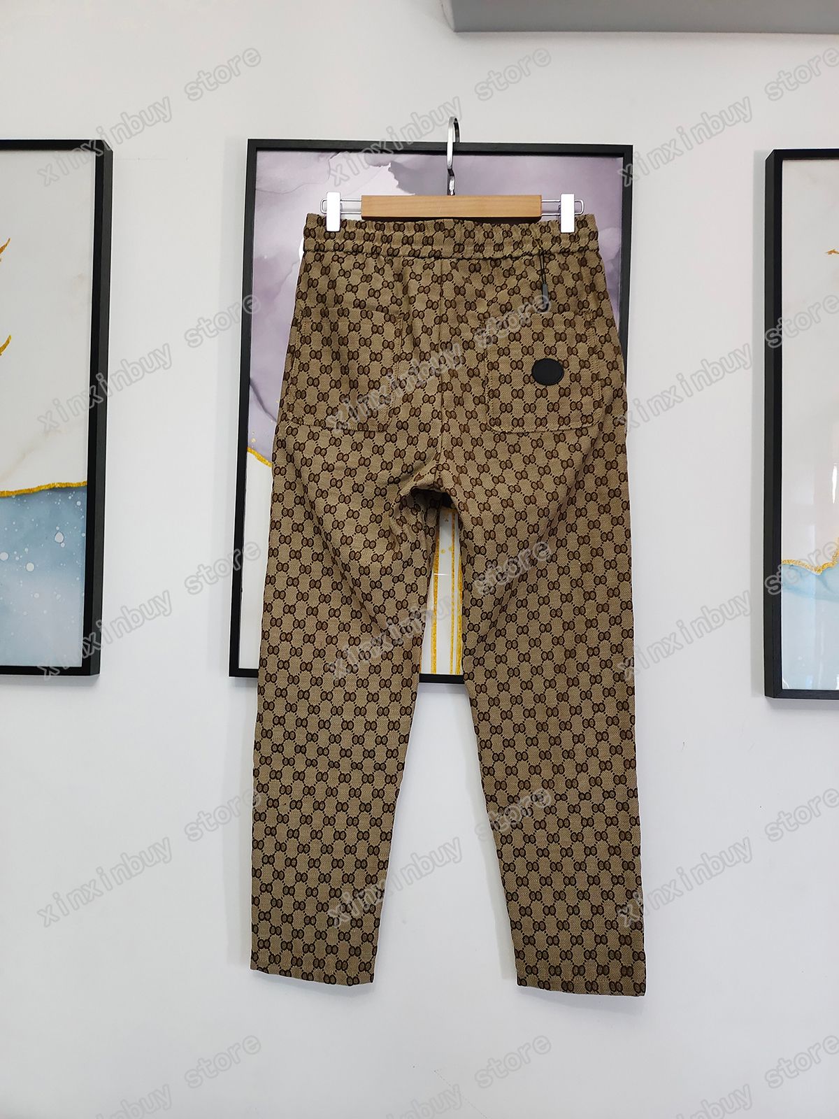 21ss Mens Women Designer Jacquard Pants 