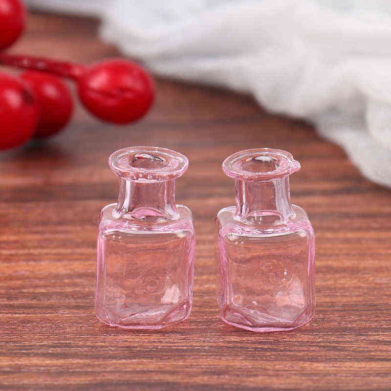 H09 doll house miniature glass vase food play scene model diy glass bottle vaGH 