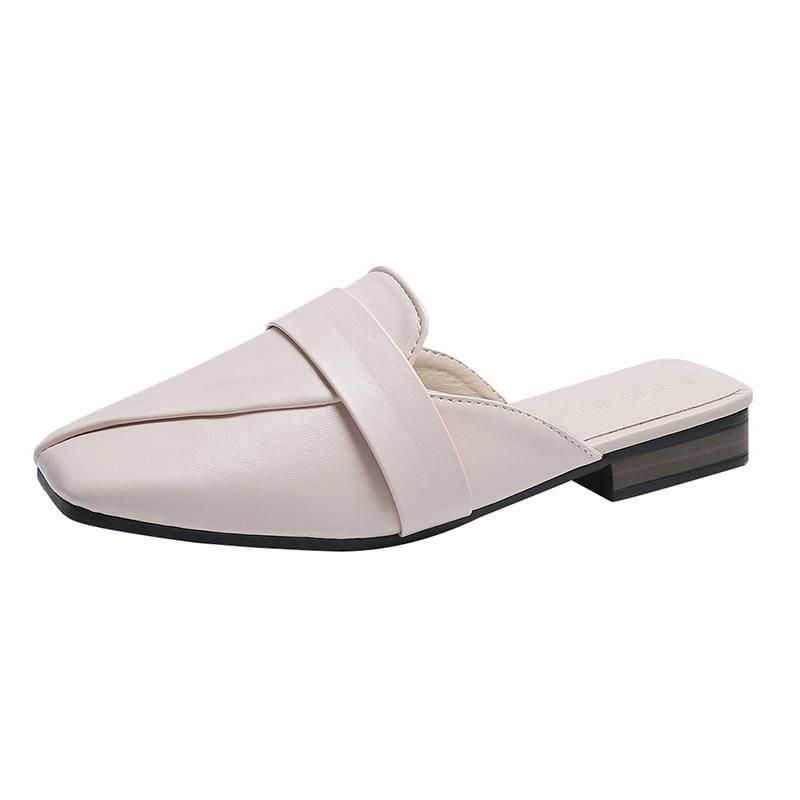 Slippers 2021 Luxury De Verano Para Femme Plates Mules Mujer Piel Planos  Half Slides Women Comfort Flat Leather Cozy Shoes From Madebag, $36.1 |  DHgate.Com