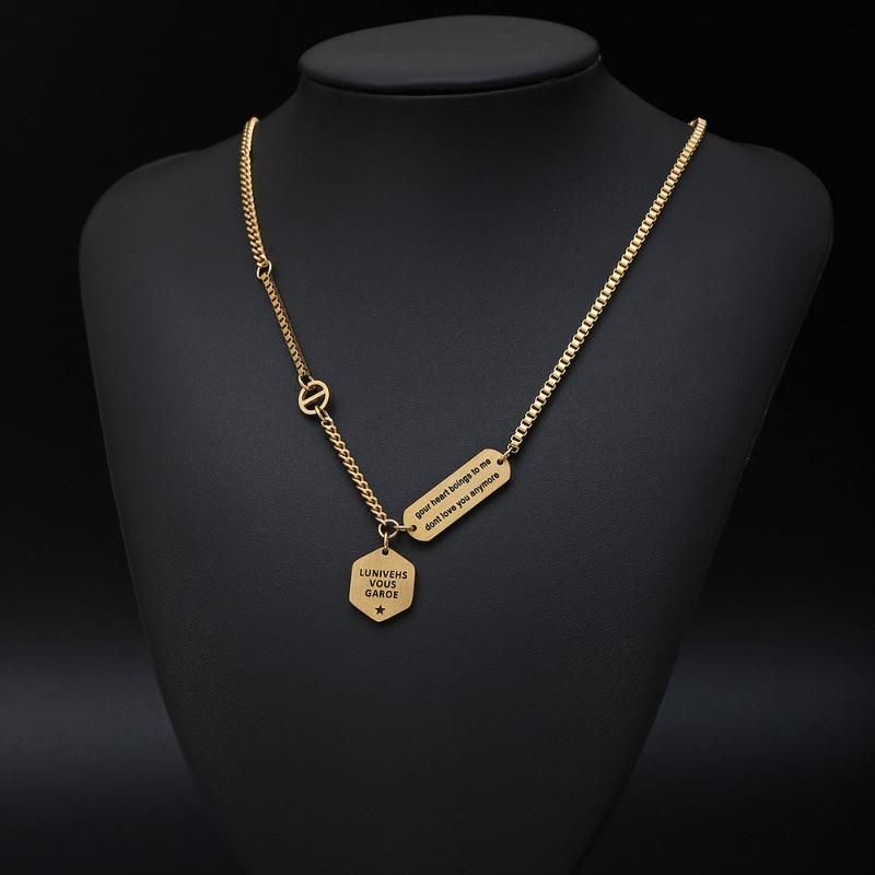 Geometric Polygon Gold Plated Pendant Necklace For Women Festive Rectangle  Choker Charm Jewelry From Fuutao, $15.8