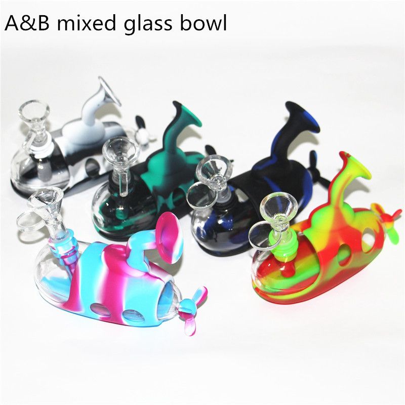 mixed A&B glass bowl