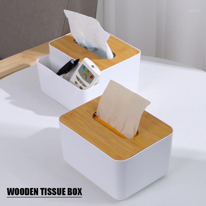 Details about   Tissue Box Wooden Cover Toilet Paper Dispenser Case Napkin Holder Home Organizer 