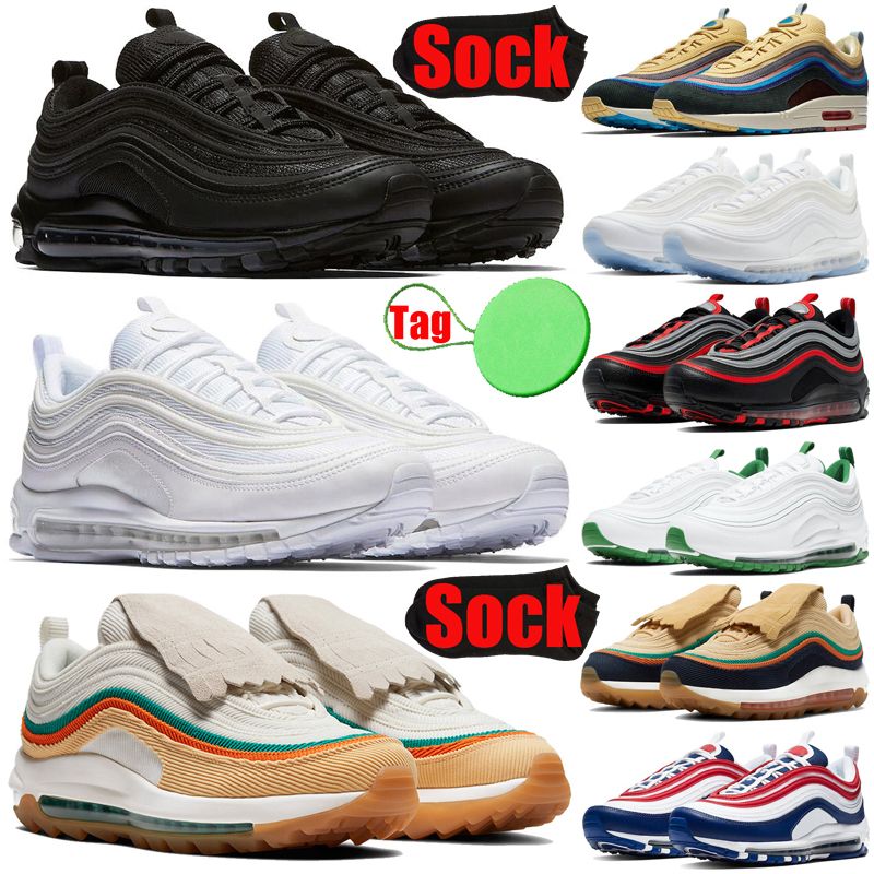 Acheter Pas Cher 97 Sean Wotherspoon Satan 97s Chaussures Pour Hommes  Triple Blanc Noir MSCHF X INRI Jésus En Plein Air Hommes Femmes Formateurs  Baskets De Sport Du 48,43 € | Fr.Dhgate