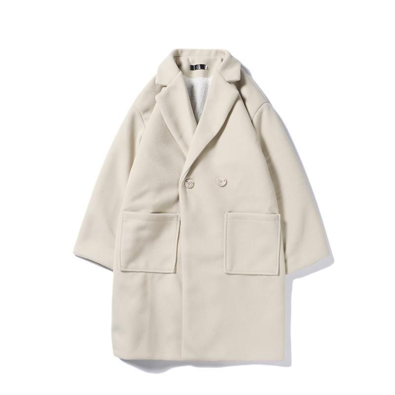 Khaki Peacoat Mens