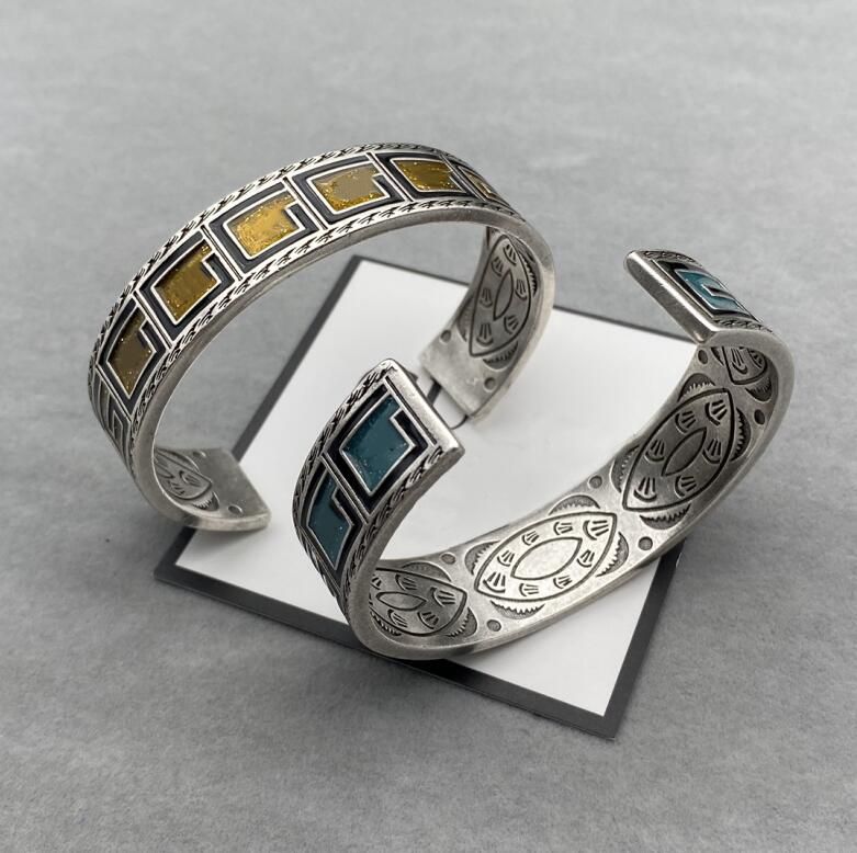 Letters Top Quality Bracelet Fashion Carved Pattern for Men Women Retro Classic Bracelets Exclusive Senior Jewel Gift