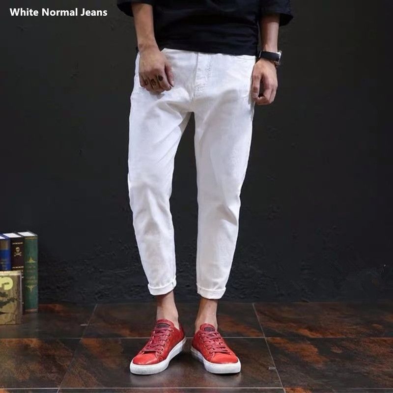 White Normal Jeans