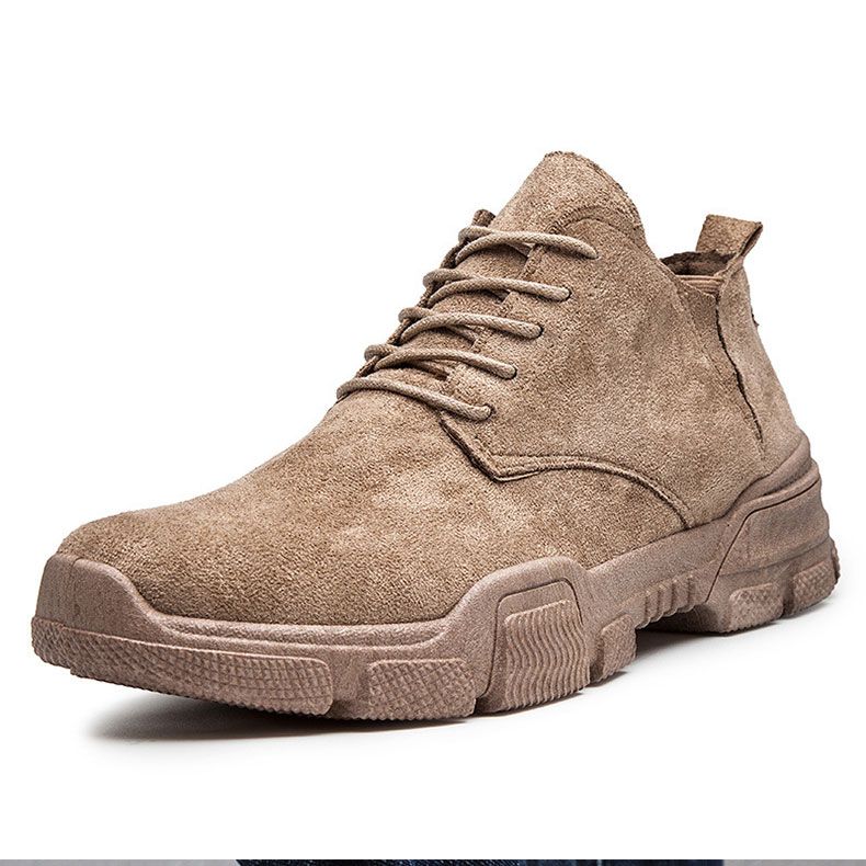 deporte de protección de mano de obra zapatos deportivos botas cortas marrón moda