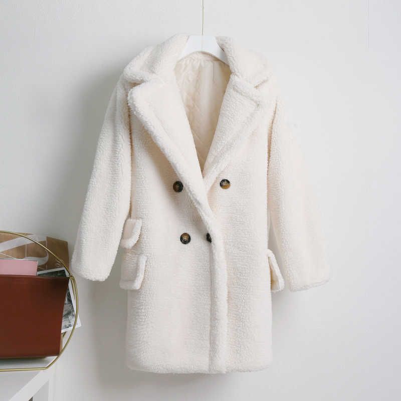 Vit teddy coat