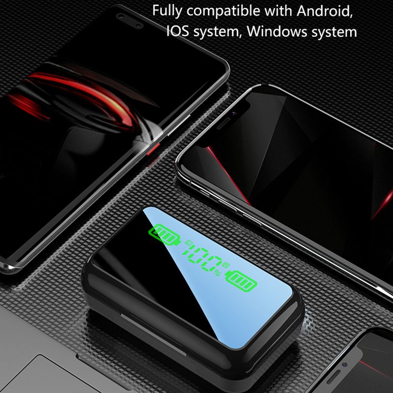 Compre Fone De Ouvido Sem Fio Bluetooth V5.1 R11 R15 TWS Sports Headphone  2000mah LED Display Touch Control Bank Com Mic Barato | Entrega Rápida E  Qualidade | Pt.Dhgate