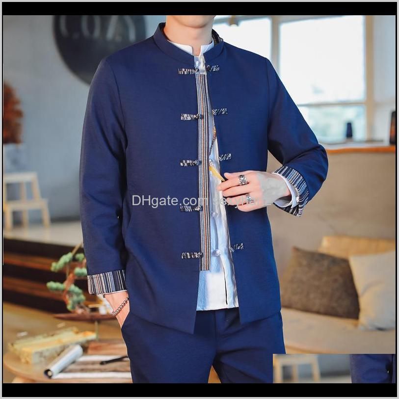 Navy Tunic Suit Set