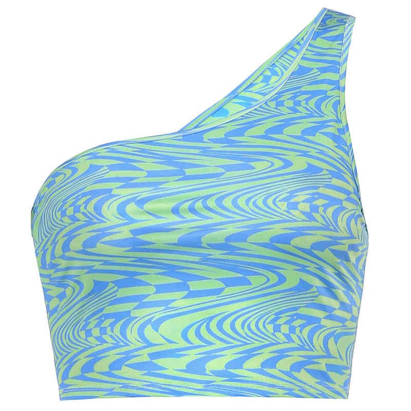 Blauwe tanktop