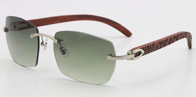 905 Fleurs Lentes vertes en argent en bois en bois