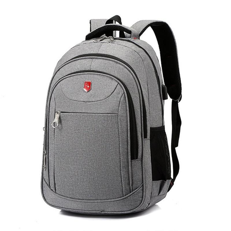 Compra Adolescentes Bolsos De La Escuela Bolsos De La Escuela Mochilas  Hombres Capacidad De Gran Capacidad Middle Student High Schoolbag Grey  Oxford College Style Usb Bookbags BIG Barato | Entrega Rápida Y