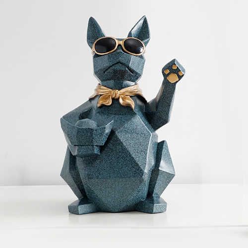 Blue Cat Figurine -L