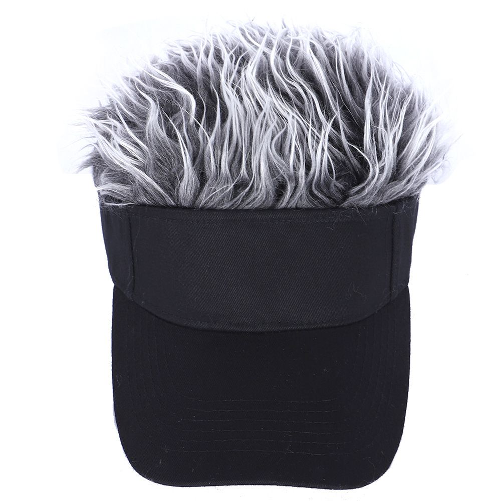Golf Baseball Cap With Fake Flair Hair 