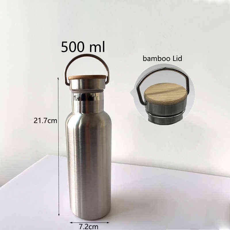 500ML غطاء الخيزران