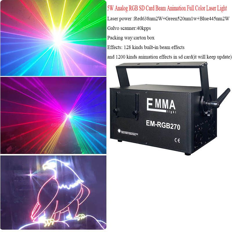 5W RGB 40K de laser