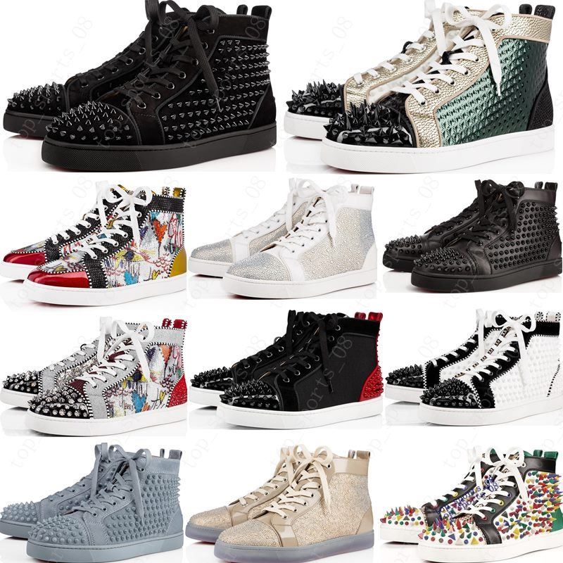 Christian Louboutin Rode Bodems Schoenen Mannen Vrouwen Studded Spikes  Platform Sneakers Vintage Lederen Casual Klinknagel Sneaker Maat 36 47  Cldf55 Uit China Casual Schoenen Verkoper Oiijlksdshoes |DHgate
