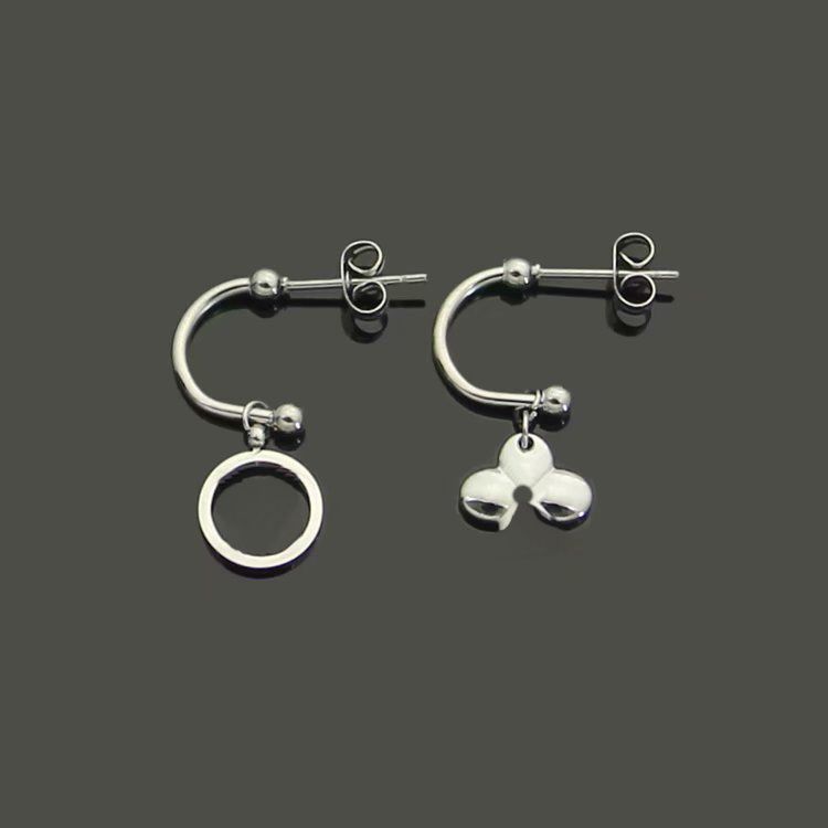 Or blanc / boucles d'oreilles