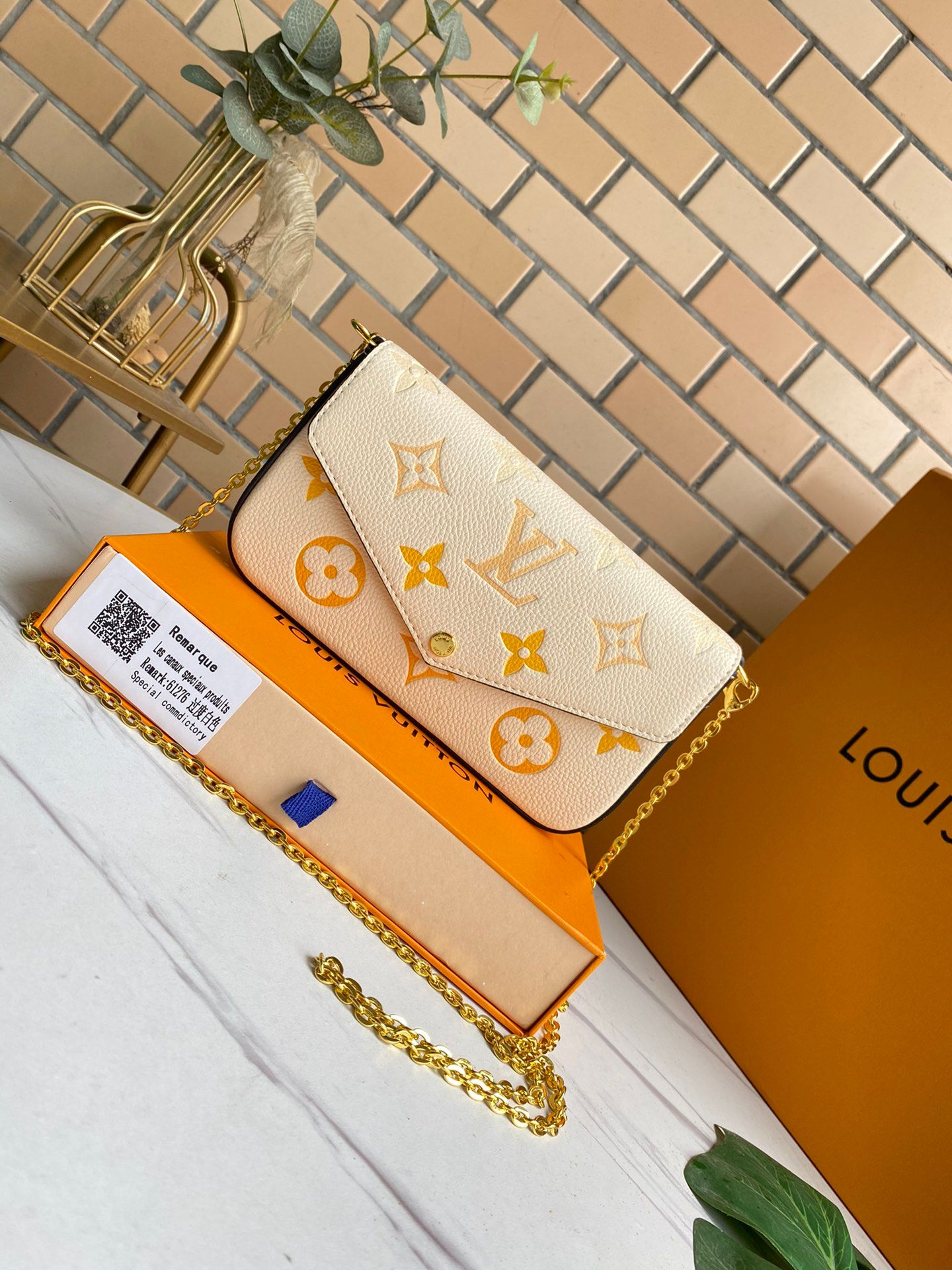 Louis Vuitton Women Cross Body Leather Handbag Evening Bag Original LV Box  3 In 1 High Quality Flower Checkers Date Code Serial Number From 48,41 €
