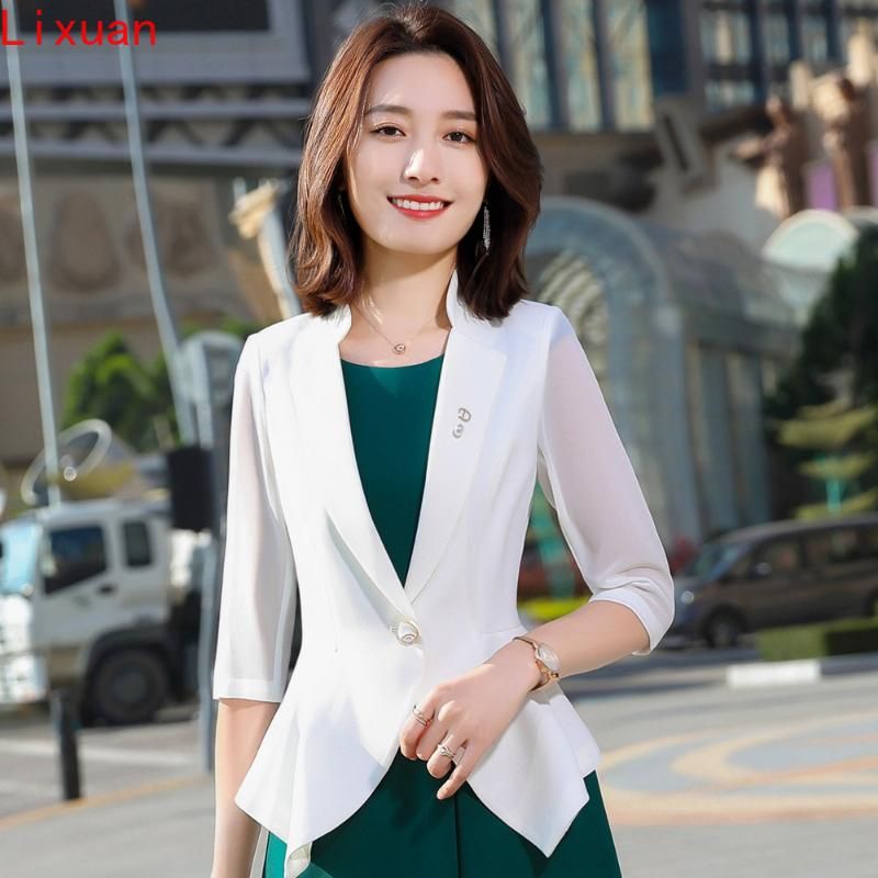 Compra Trajes De Mujer Blazers Mujer Chaqueta Negro Mujeres Más Tamaño Ropa  Para Blazer Blanco Barato | Entrega Rápida Y Calidad | Es.Dhgate