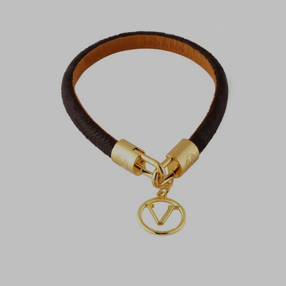 Louis Vuitton M1087A Monogram Colours Braided Bracelet, Orange, One Size