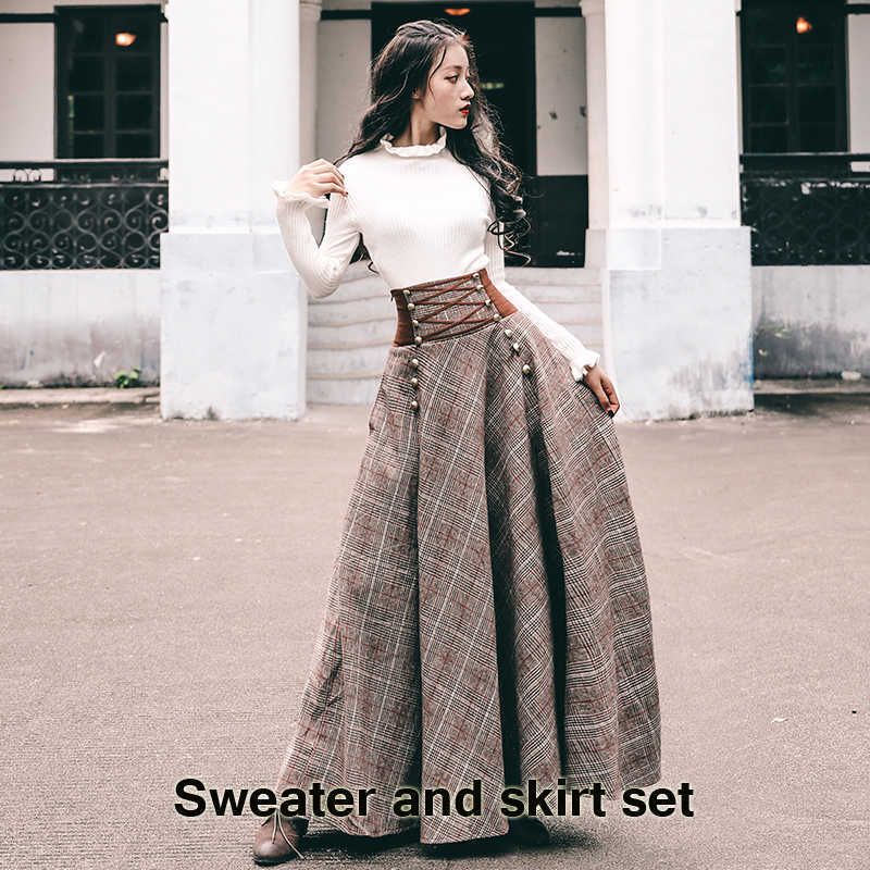 Sweater Skirt Set