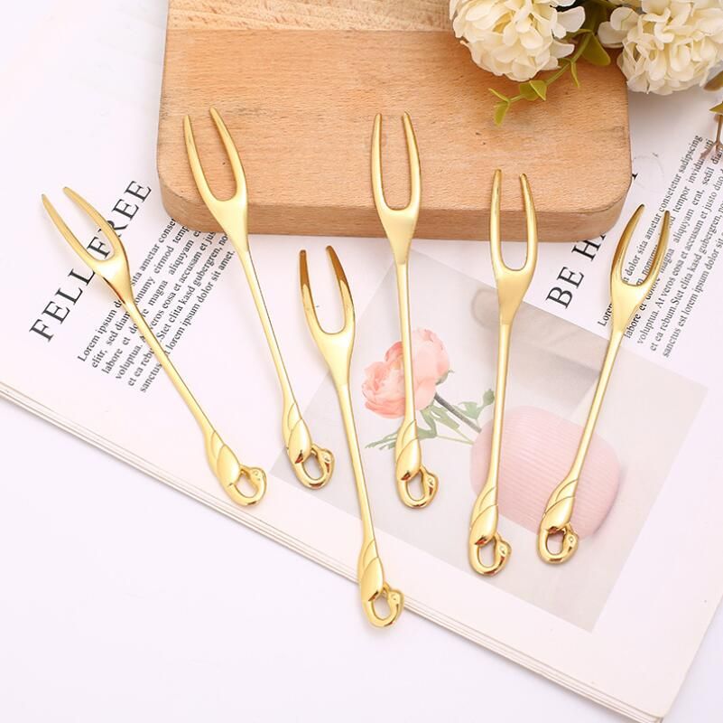 Gold Forks: 6 sztuk / zestaw