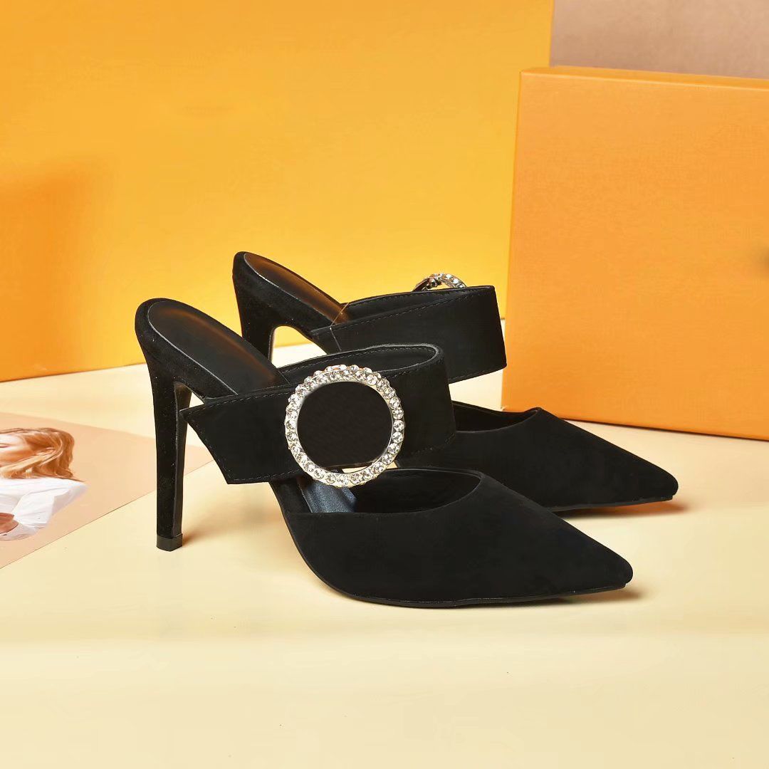 Acheter Pas Cher Femmes High Talons Louis Vuitton Robe Chaussures Mode  Mariage Sexy Rivet Pointu Slipper Disponible Dans Une Variété De Couleurs  Avec La Taille De La Boîte 35 42 10cm #