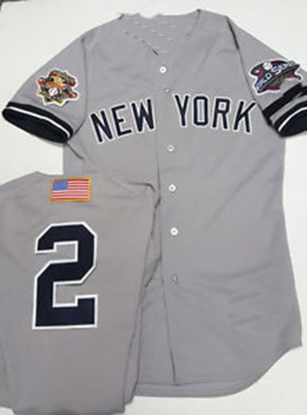 Anniv Coupon Below] 2001 World Series Jersey Derek Jeter Scott Brosius  Jorge Posada Roger Clemens Tino Martinez David Justice Mike Mussina Mariano  Rivera Andy Pettitte Bernie Williams From Projerseysword, $17.58