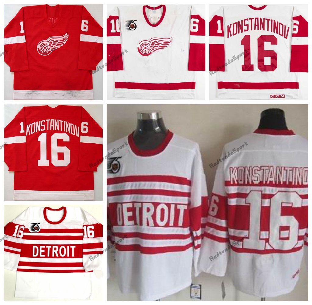 detroit red wings 75th anniversary jersey
