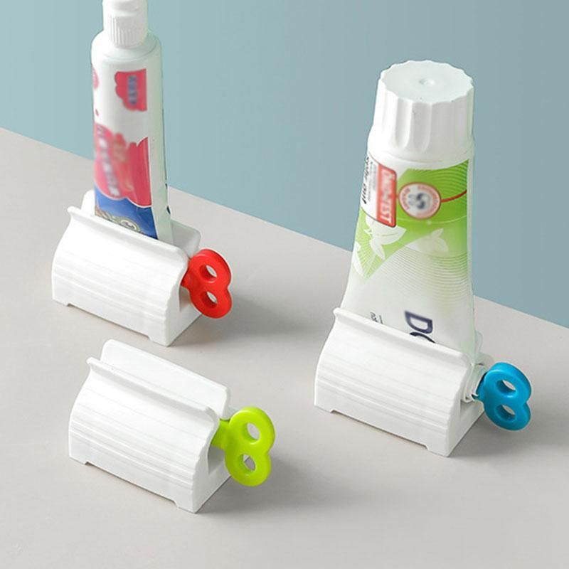 Household Tube Squeezing Dispenser Toothpaste Squeezer Plastic Tool Clip  Q