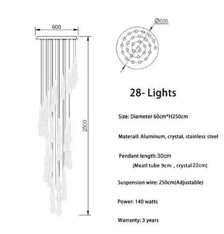 28 ljus (spiral)